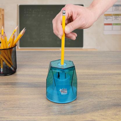 Westcott iPoint® GEM Crystal-Covered Battery Pencil Sharpener Blue (00529-PARENT) - World’s Favorite Scissors