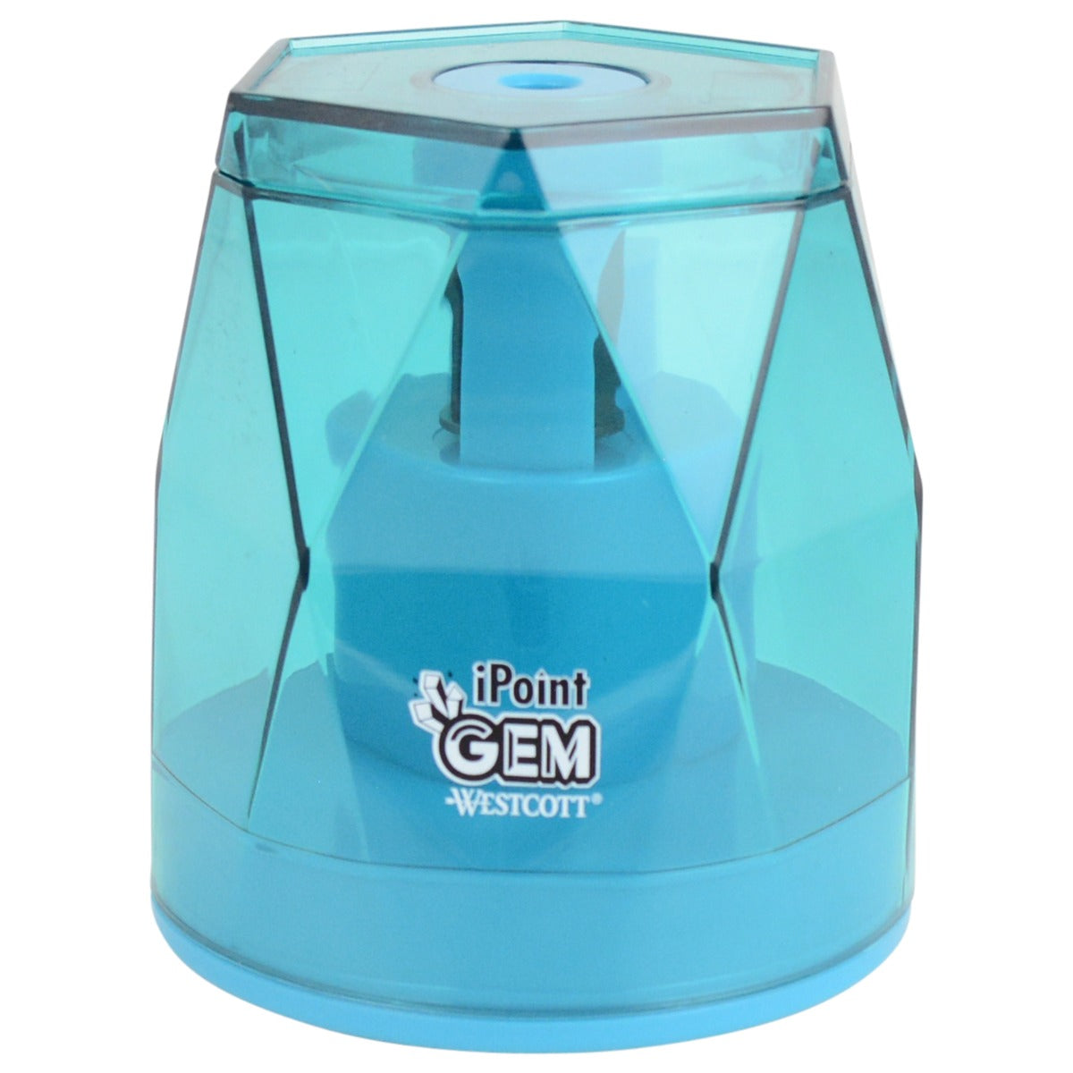 Westcott iPoint® GEM Crystal-Covered Battery Pencil Sharpener Blue (00529-PARENT) - World’s Favorite Scissors