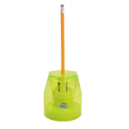 Westcott iPoint® GEM Crystal-Covered Battery Pencil Sharpener Neon Green (00577-PARENT) - World’s Favorite Scissors
