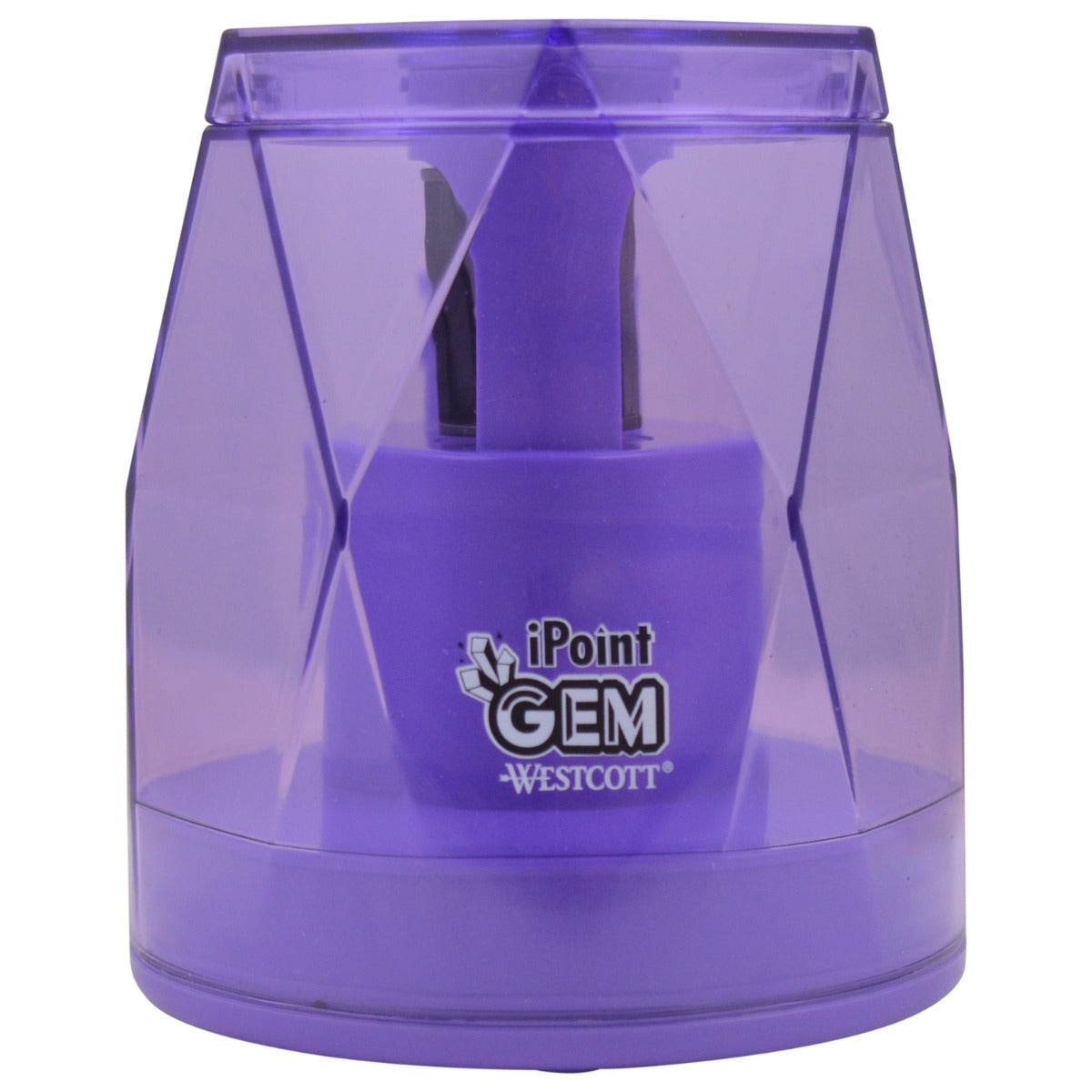 Westcott iPoint® GEM Crystal-Covered Battery Pencil Sharpener Purple (00576-PARENT) - World’s Favorite Scissors
