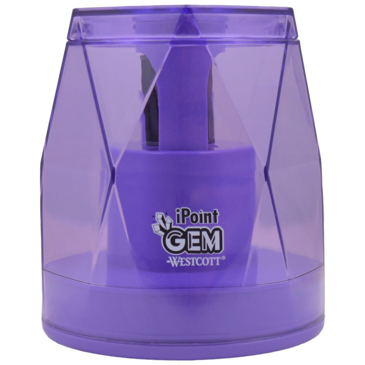 Westcott iPoint® GEM Crystal-Covered Battery Pencil Sharpener Purple (00576-PARENT) - World’s Favorite Scissors