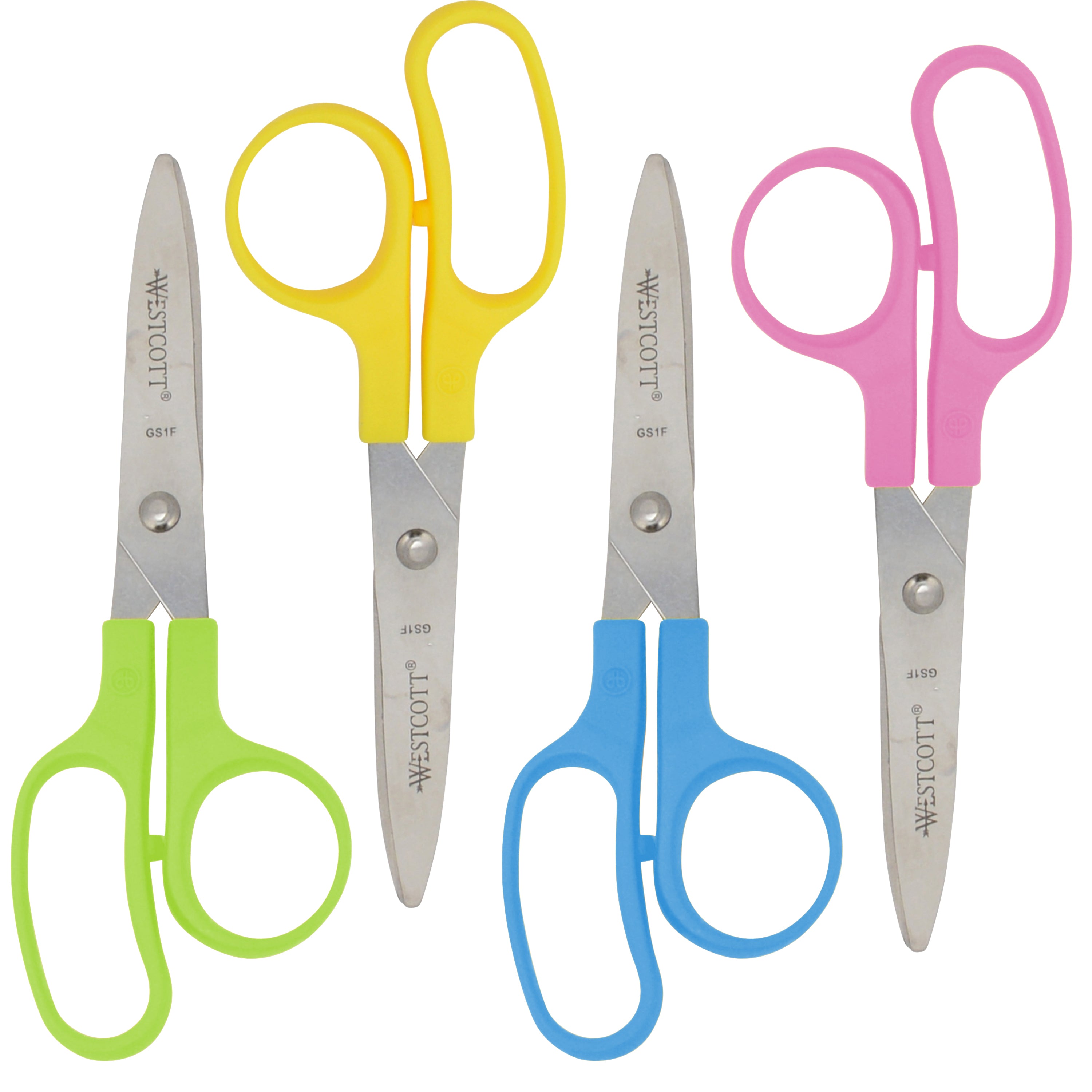 Westcott Kids Pointed Scissors with Storage Rack, 5