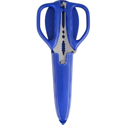 Westcott Kitchen Shear with detachable handles includes Sheath built in Ceramic Sharpener Blue (00861) - World’s