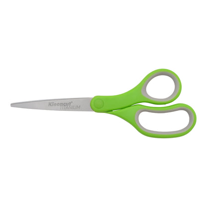 Westcott KleenCut 8” Titanium Scissors with Ergonomic Green Handle 4-Pack (17494-Parent) - World’s Favorite