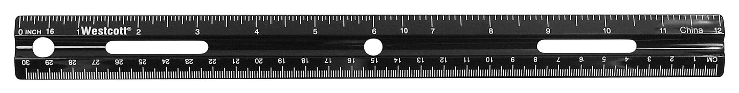 Westcott KleenEarth 12’’ Ruler Black (41015)