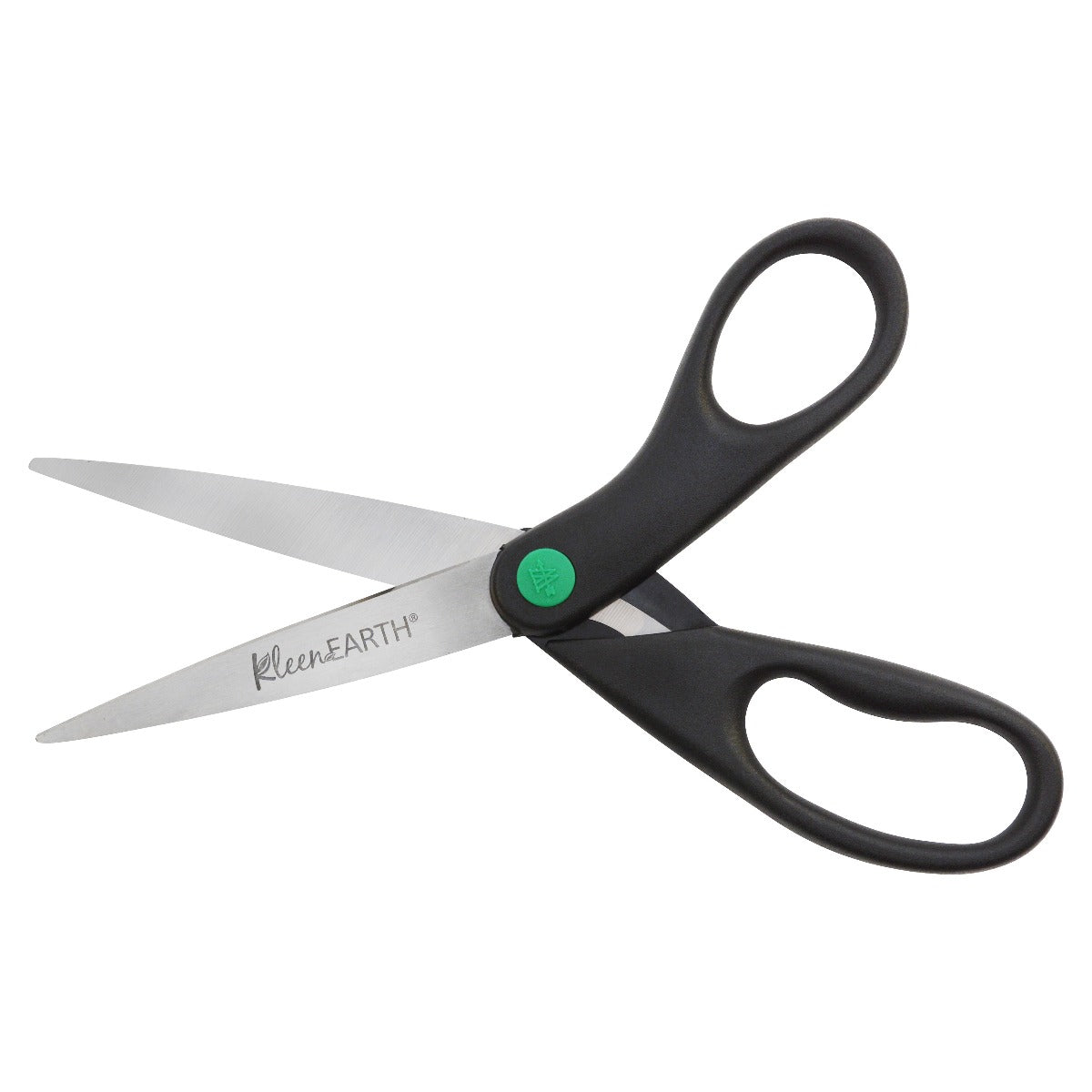 Westcott KleenEarth 8’’ Straight Recycled Stainless Steel Scissors Black 2 Pack (15179) - World’s Favorite