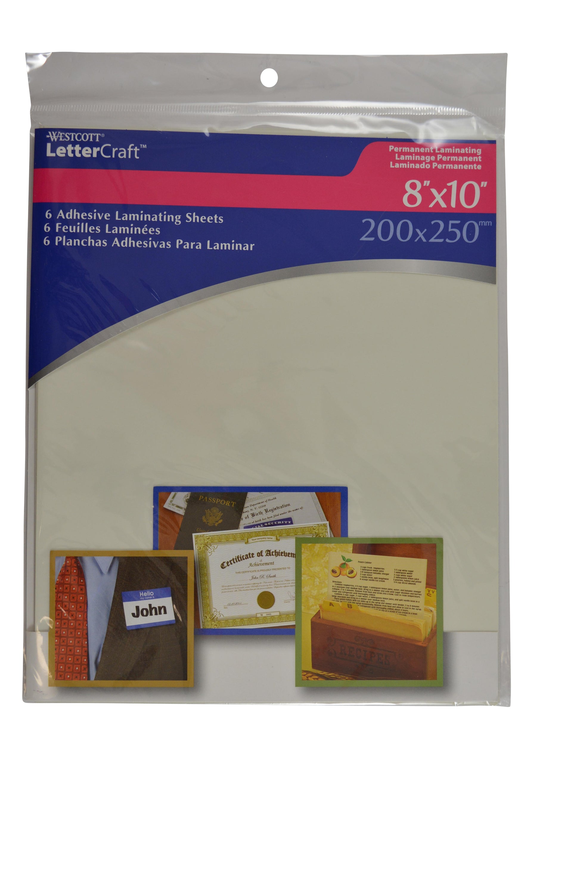 Westcott Laminating Sheets 8 x 10’’ 6 Sheets (15848)