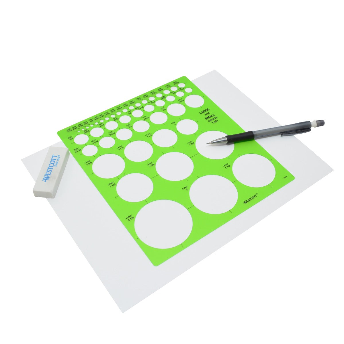 Westcott Large and Small Circles Template (T-831)