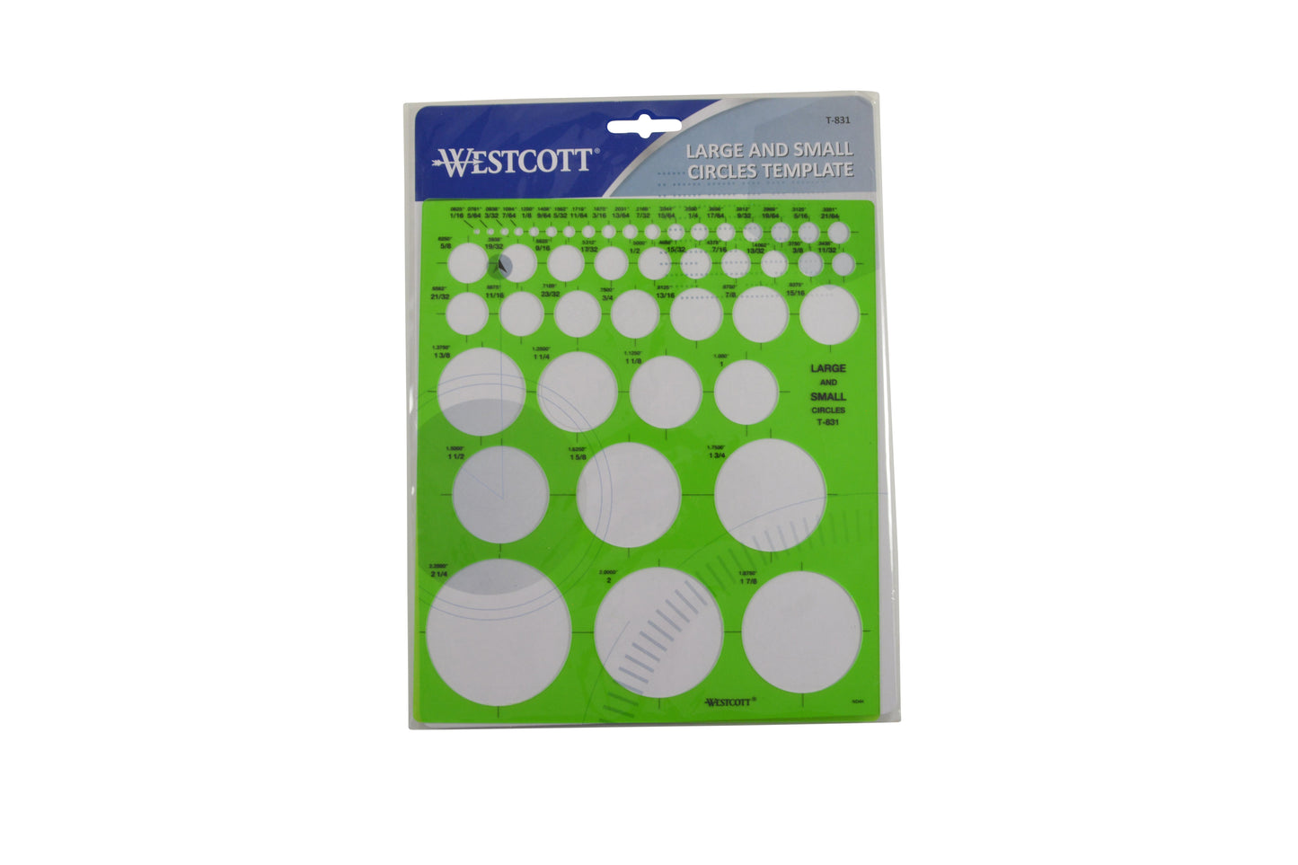 Westcott Large and Small Circles Template (T-831) - 1