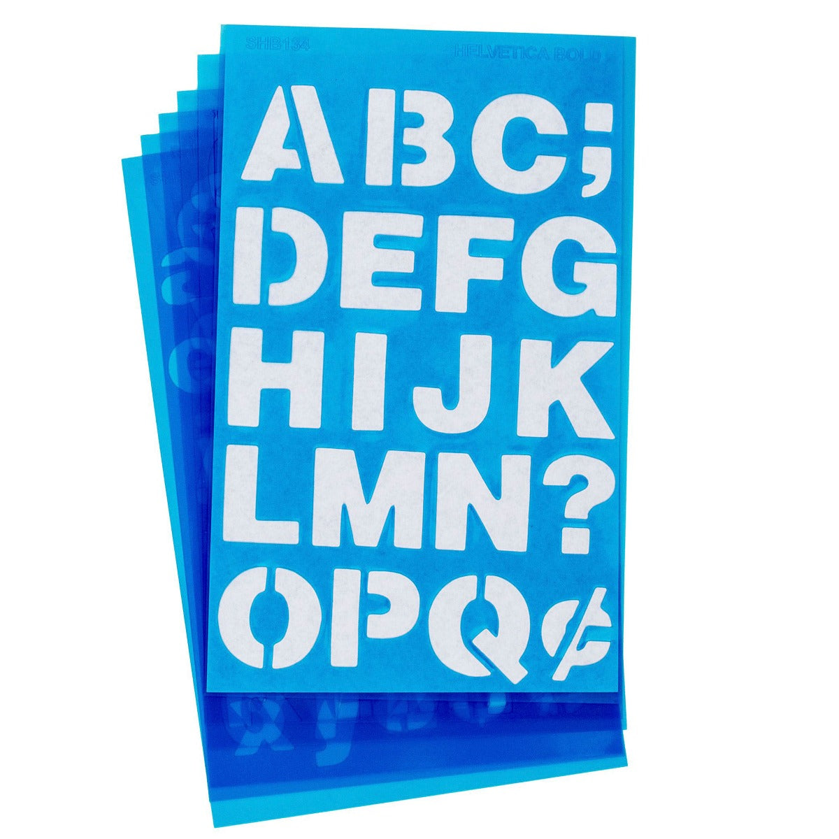 Westcott LetterCraft 3/4’’ Stencils Helvetica Bold Font (15845)