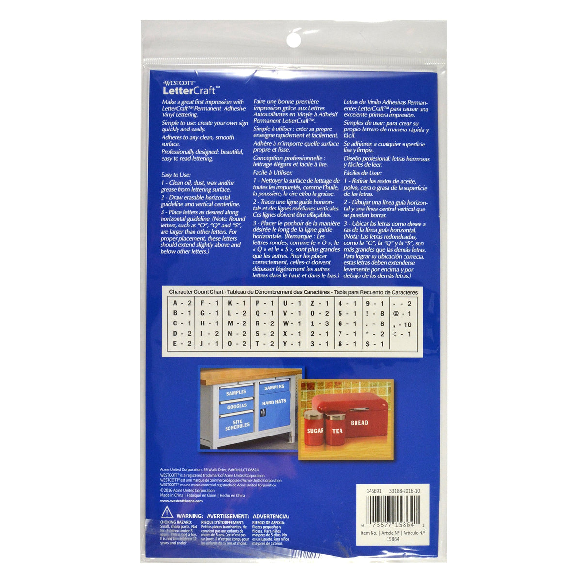 W 4 Inch Lettering Westcott LetterCraft Permanent Vinyl Lettering Franklin Gothic 4-Inch ...