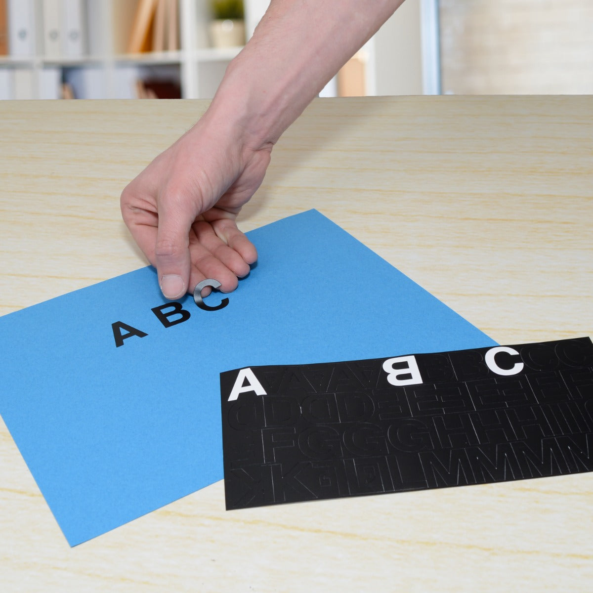 Westcott LetterCraft Permanent Vinyl Lettering Helvetica 1-Inch