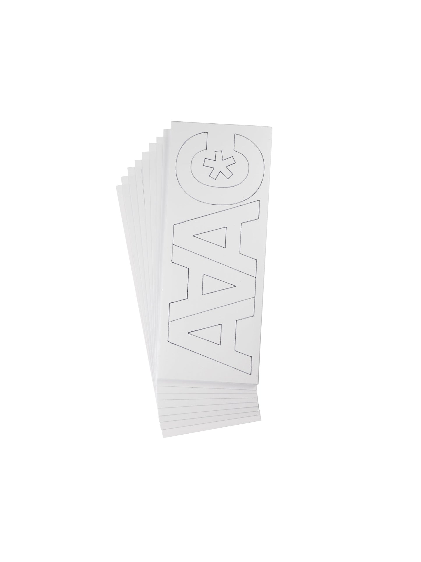 Westcott LetterCraft Permanent Vinyl Letters White Helvetica Font 3-Inch Characters (15863) - World’s Favorite Scissors