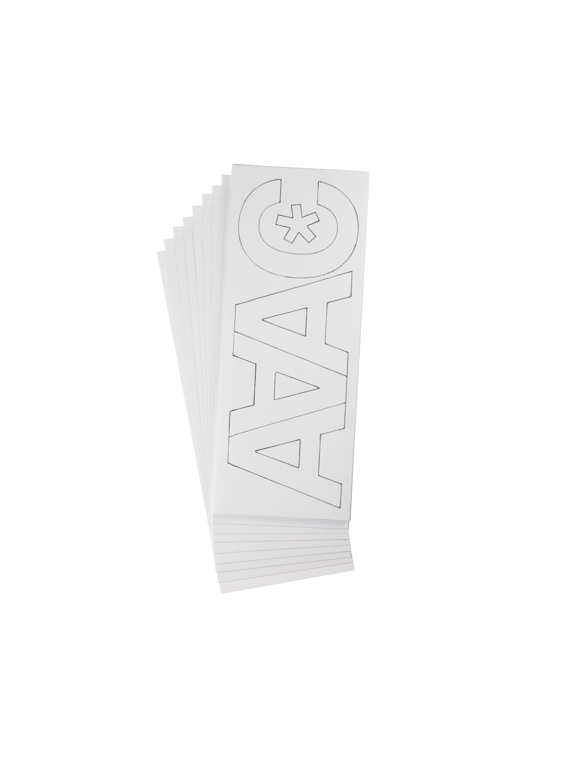 Westcott LetterCraft Permanent Vinyl Letters White Helvetica Font 3-Inch Characters (15863) - World’s Favorite Scissors