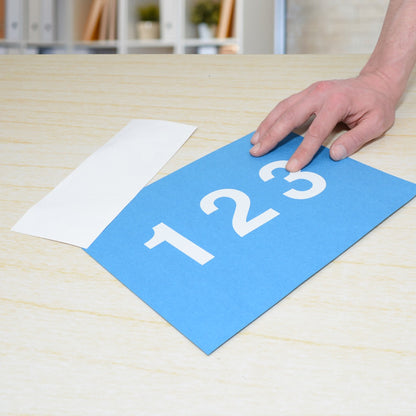 Westcott LetterCraft Permanent Vinyl Letters White Helvetica Font 3-Inch Characters (15863) - World’s Favorite Scissors