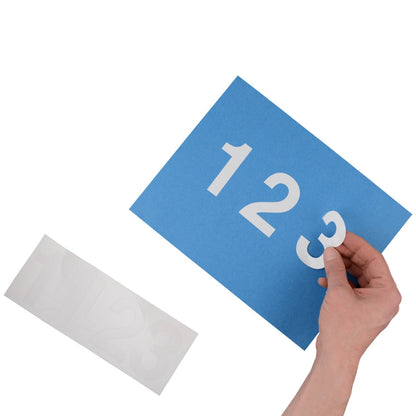 Westcott LetterCraft Permanent Vinyl Letters White Helvetica Font 3-Inch Characters (15863) - World’s Favorite Scissors