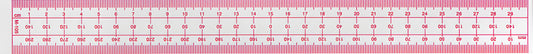 Westcott Metric Grid Ruler 30cm Transparent (M-105)