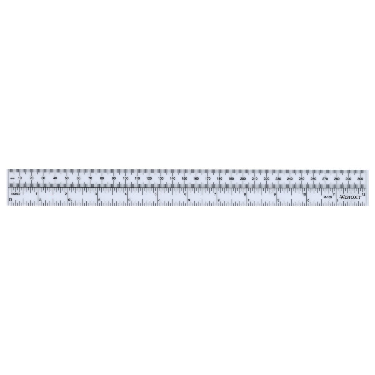 Westcott Metric/Inch Ruler, 30cm, 12