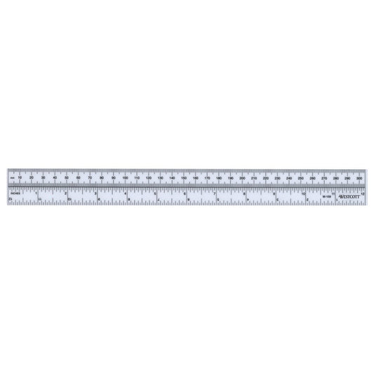 Westcott Metric/Inch Ruler 30cm 12’’ Opaque (M-109)