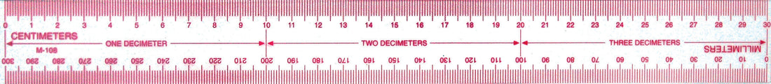 Westcott Metric Ruler, 30cm, Transparent (M-108) – westcottbrand