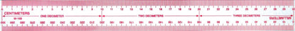 Westcott Metric Ruler 30cm Transparent (M-108)