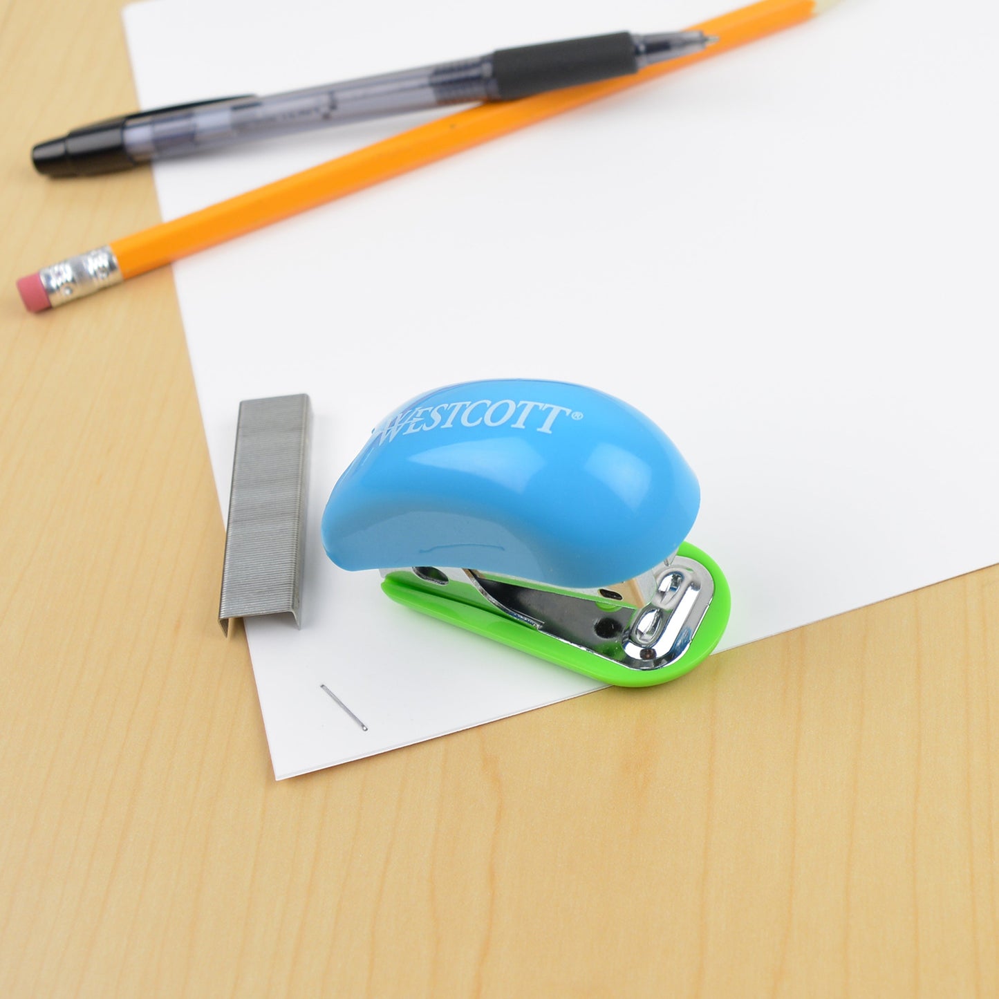 Westcott Mini Anti-Microbial Stapler with Staples Assorted Colors (14218-PARENT) - World’s Favorite Scissors