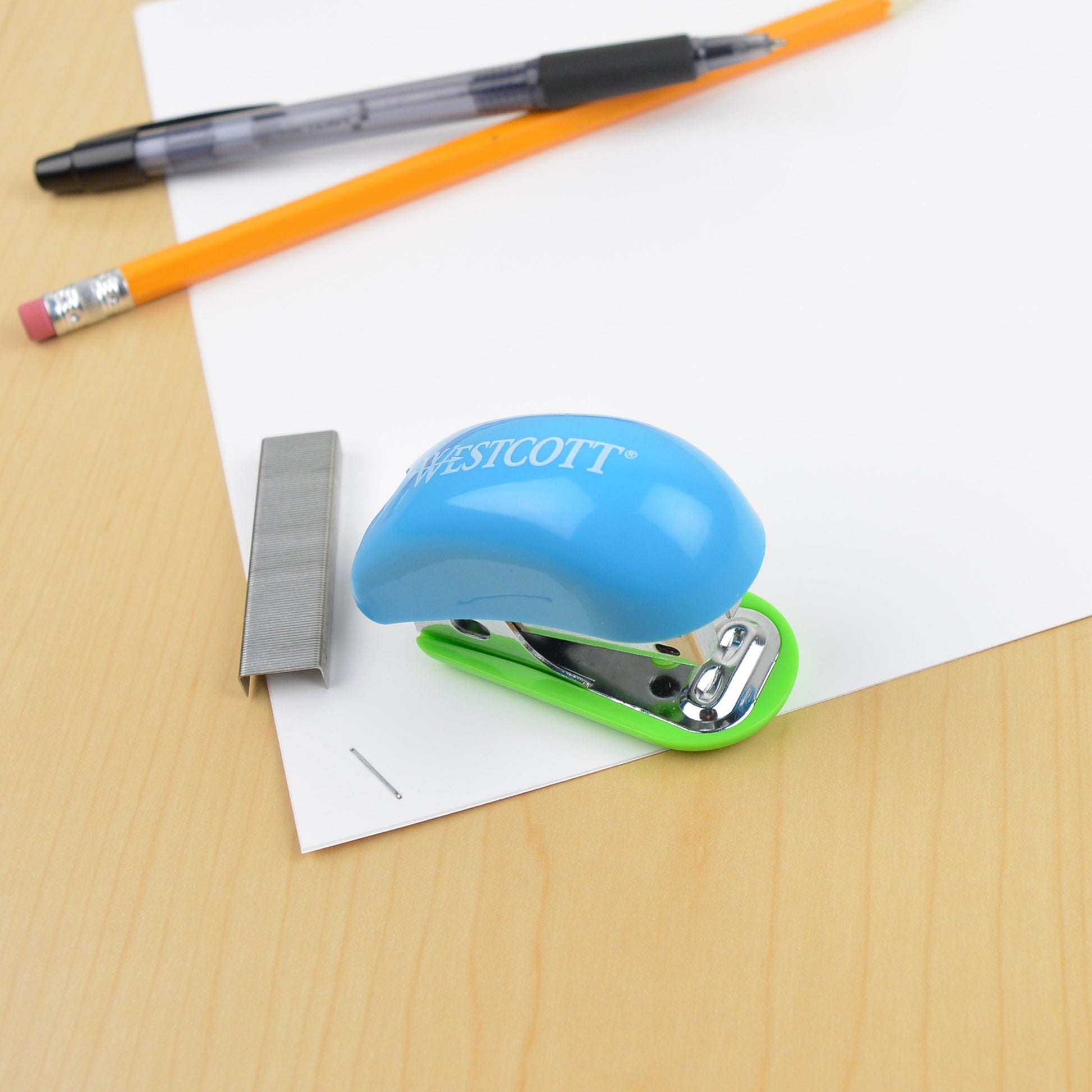 Westcott Mini Anti-Microbial Stapler with Staples Assorted Colors (14218-PARENT) - World’s Favorite Scissors