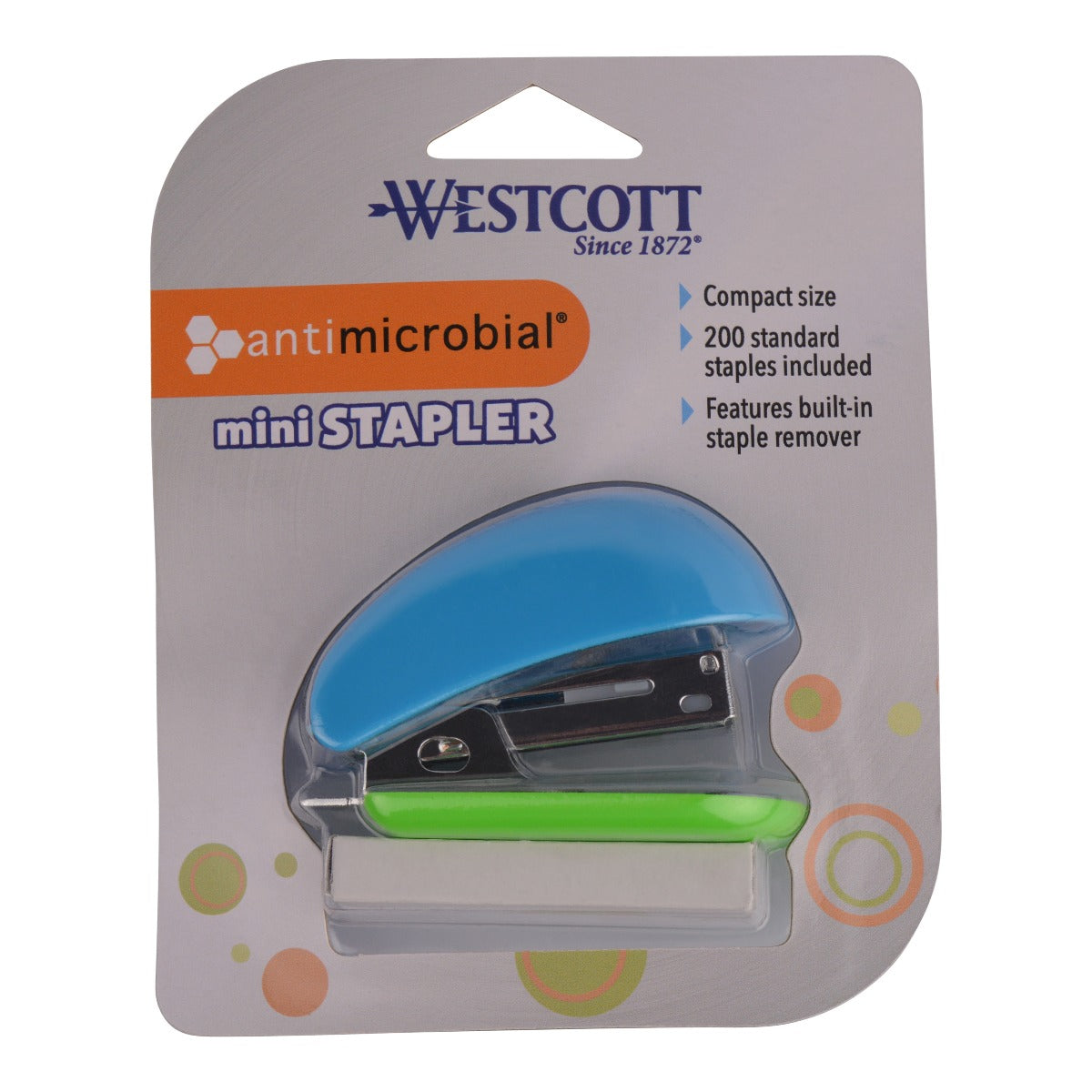 Westcott Mini Anti-Microbial Stapler with Staples Assorted Colors (14218-PARENT) - World’s Favorite Scissors