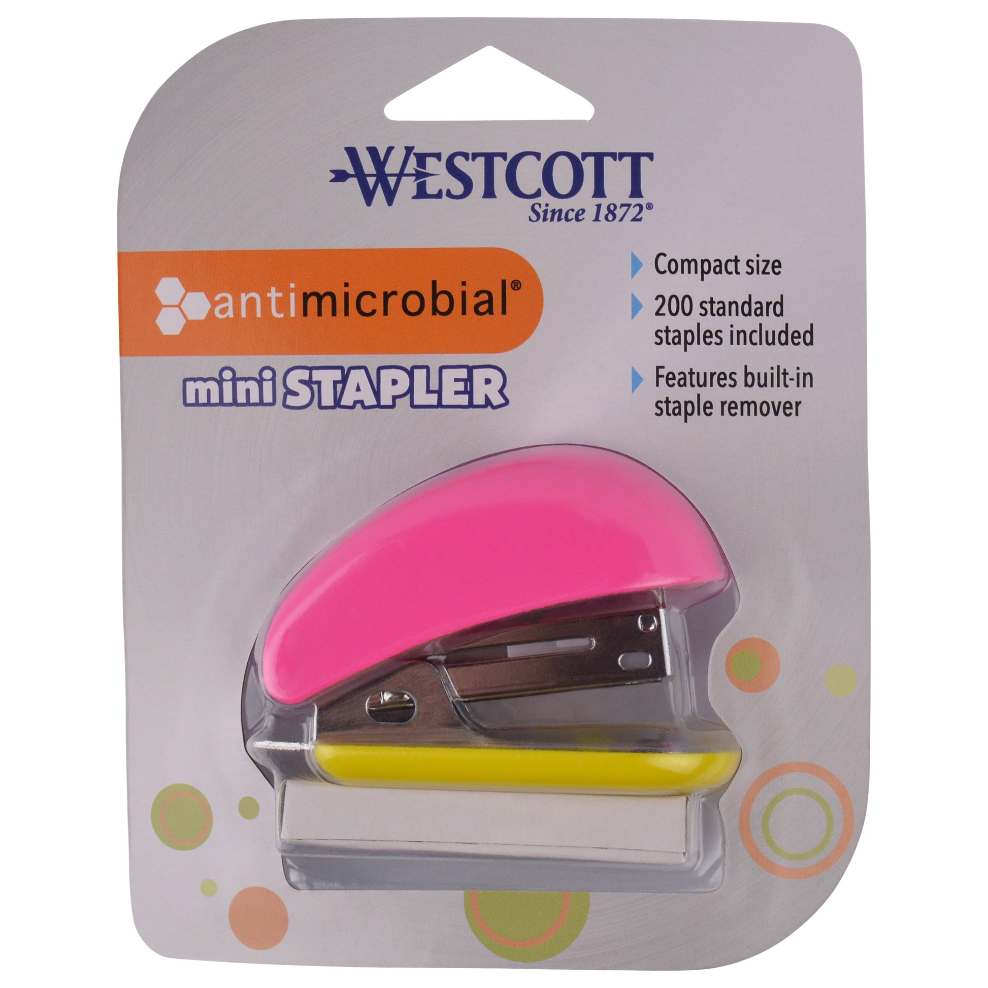 Westcott Mini Anti-Microbial Stapler with Staples Assorted Colors (14218-PARENT) - World’s Favorite Scissors