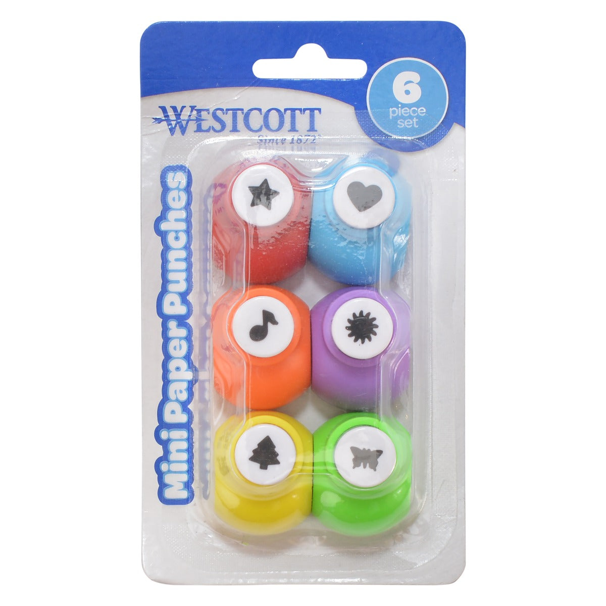 Westcott Mini Paper Punches Set of 6 (17971)