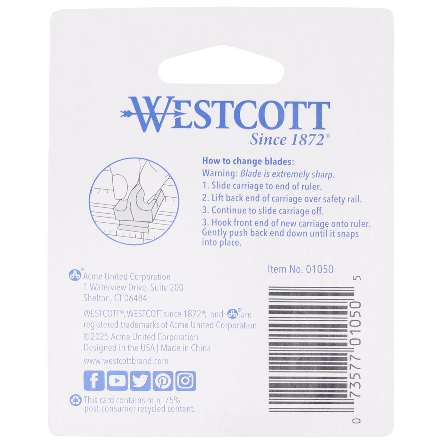 Westcott Multi-Purpose Replacement 2pk (01050-PARENT) - World’s Favorite Scissors