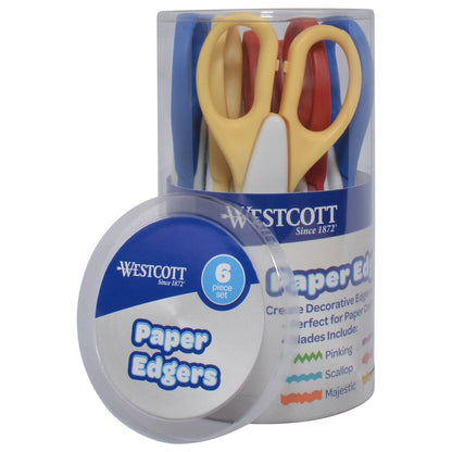 Westcott Paper Edgers Scissors Set of 6 (17978) - 1