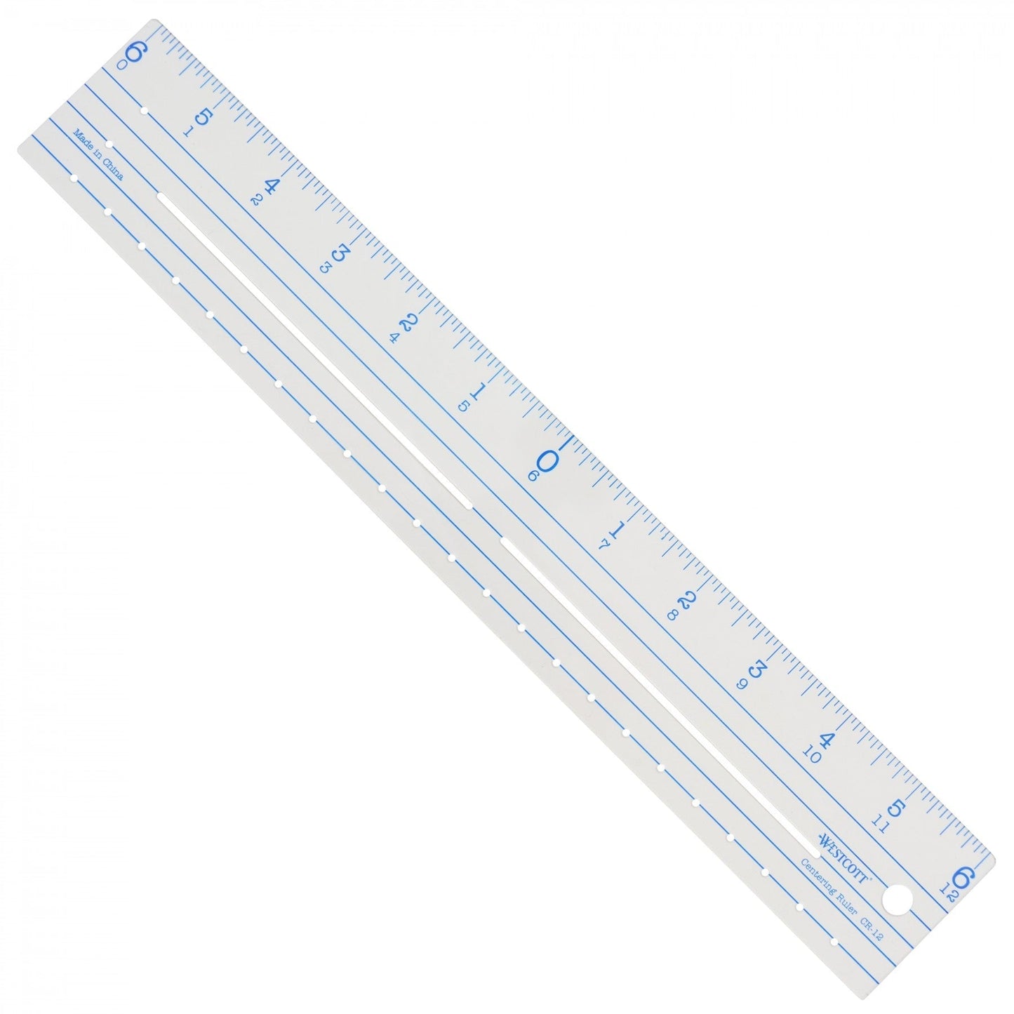 Westcott Plastic Ruler 12’’-Zero Centering (CR-12)