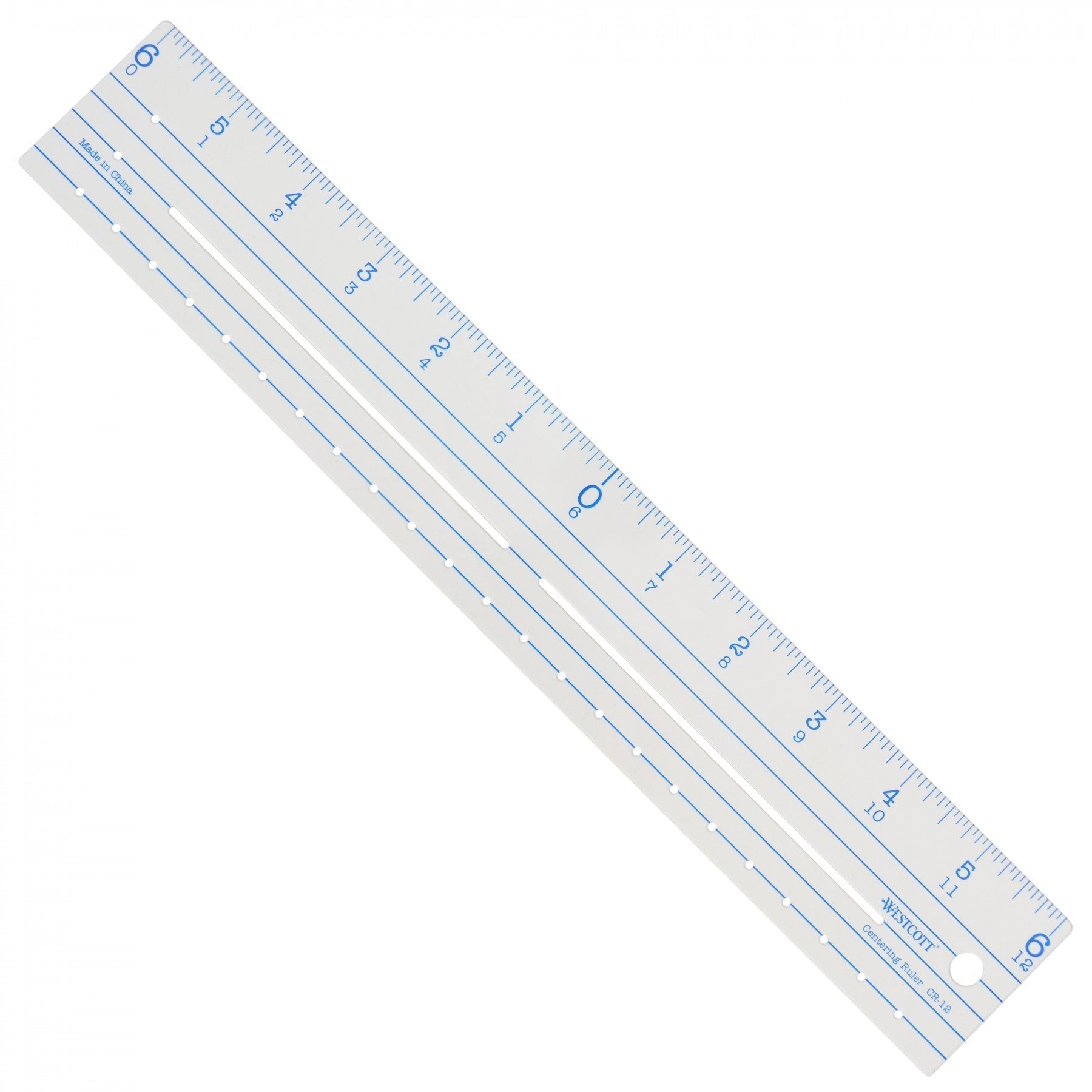 Westcott Plastic Ruler 12’’-Zero Centering (CR-12)