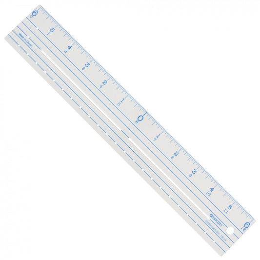 Westcott Plastic Ruler 12’’-Zero Centering (CR-12)