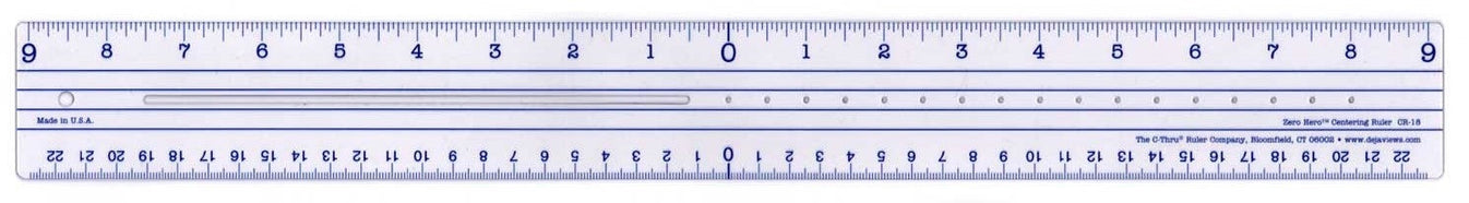 Westcott Plastic Zero Centering 18-Inch Ruler (CR-18) – westcottbrand