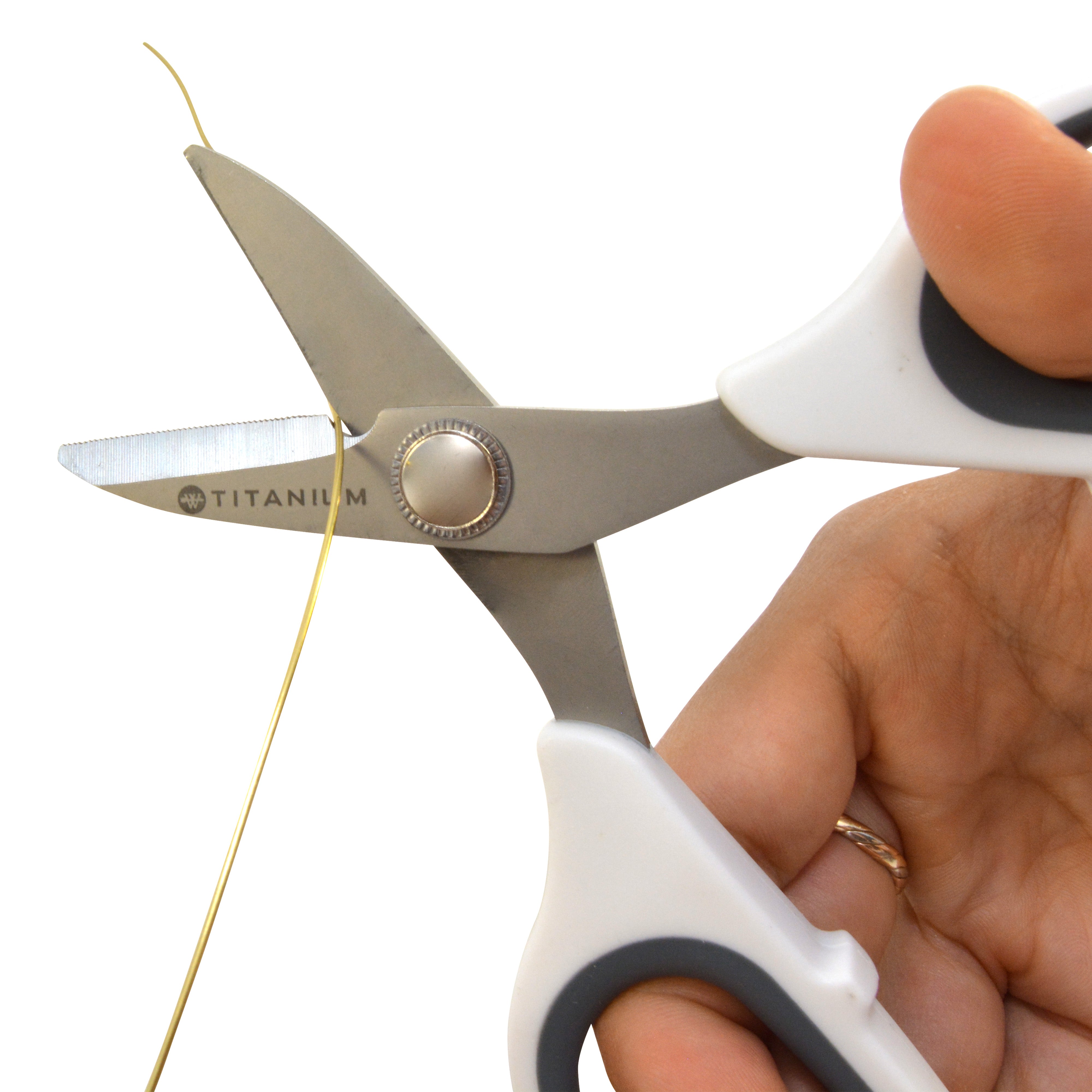 Rag Rug Scissors Westcott Rag Snips Crafting and Quilting Scissors, White (16108 ...