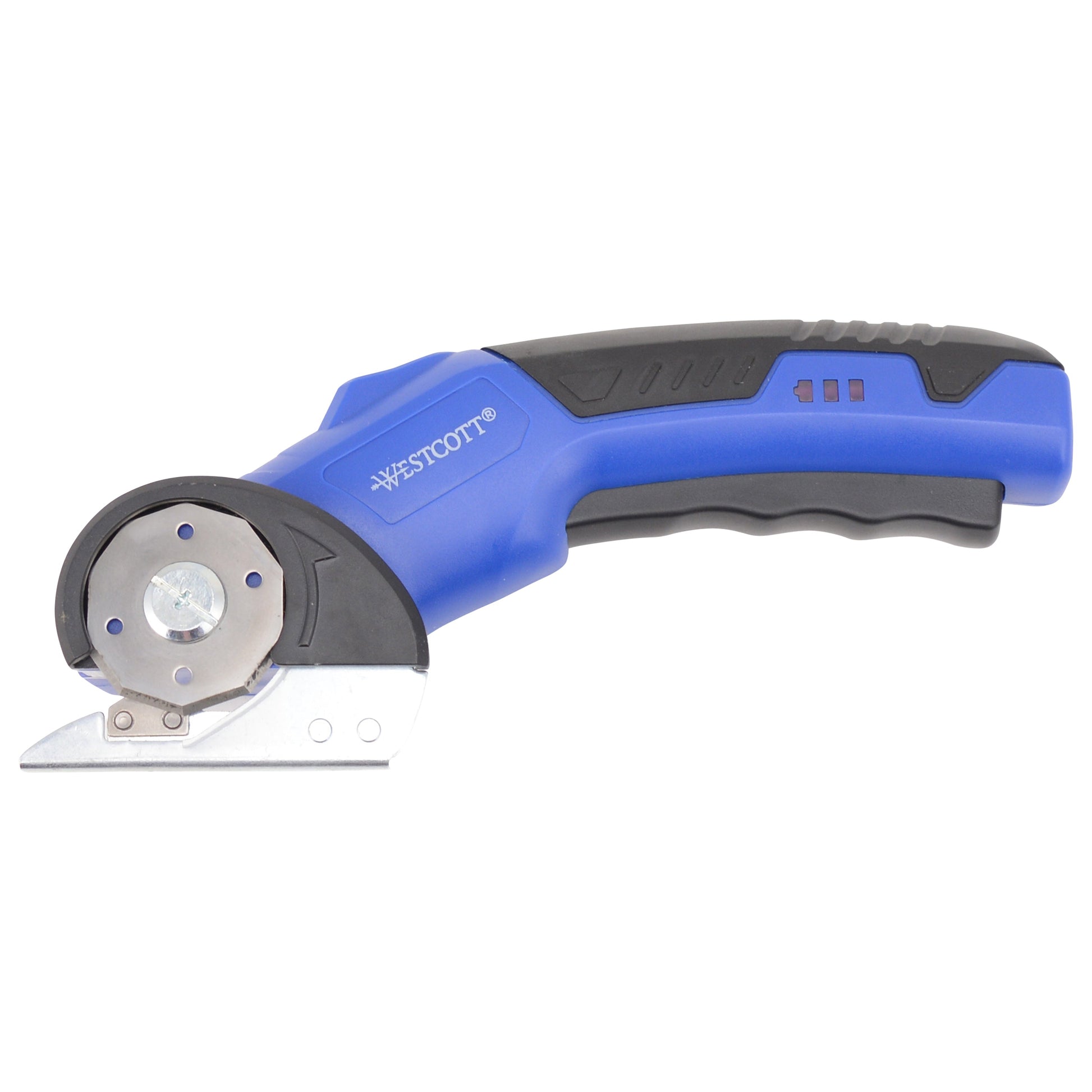 Westcott Rechargeable Electric Scissors Cordless Power with Built-In Battery Stainless Steel Blades Cut Up to 1/4’’