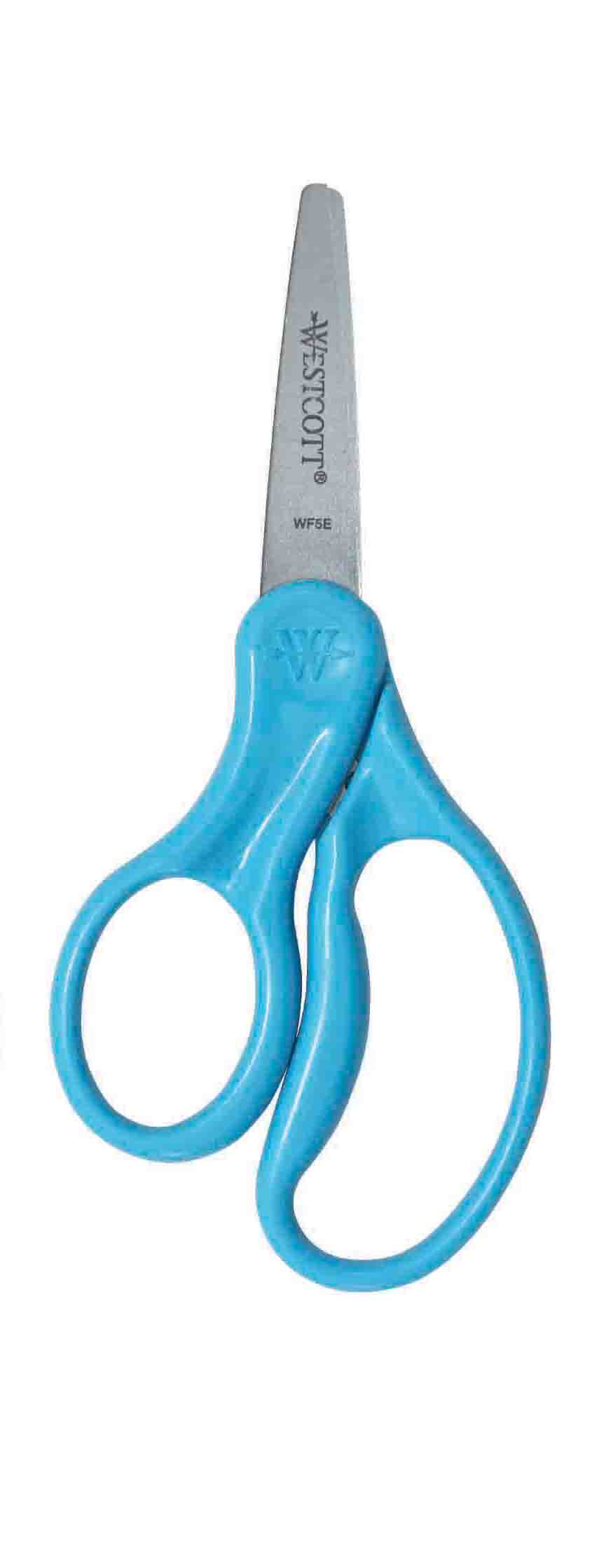 Westcott School Left and Right Handed Kids Scissors 5 Inch Pointed Blue (16097)