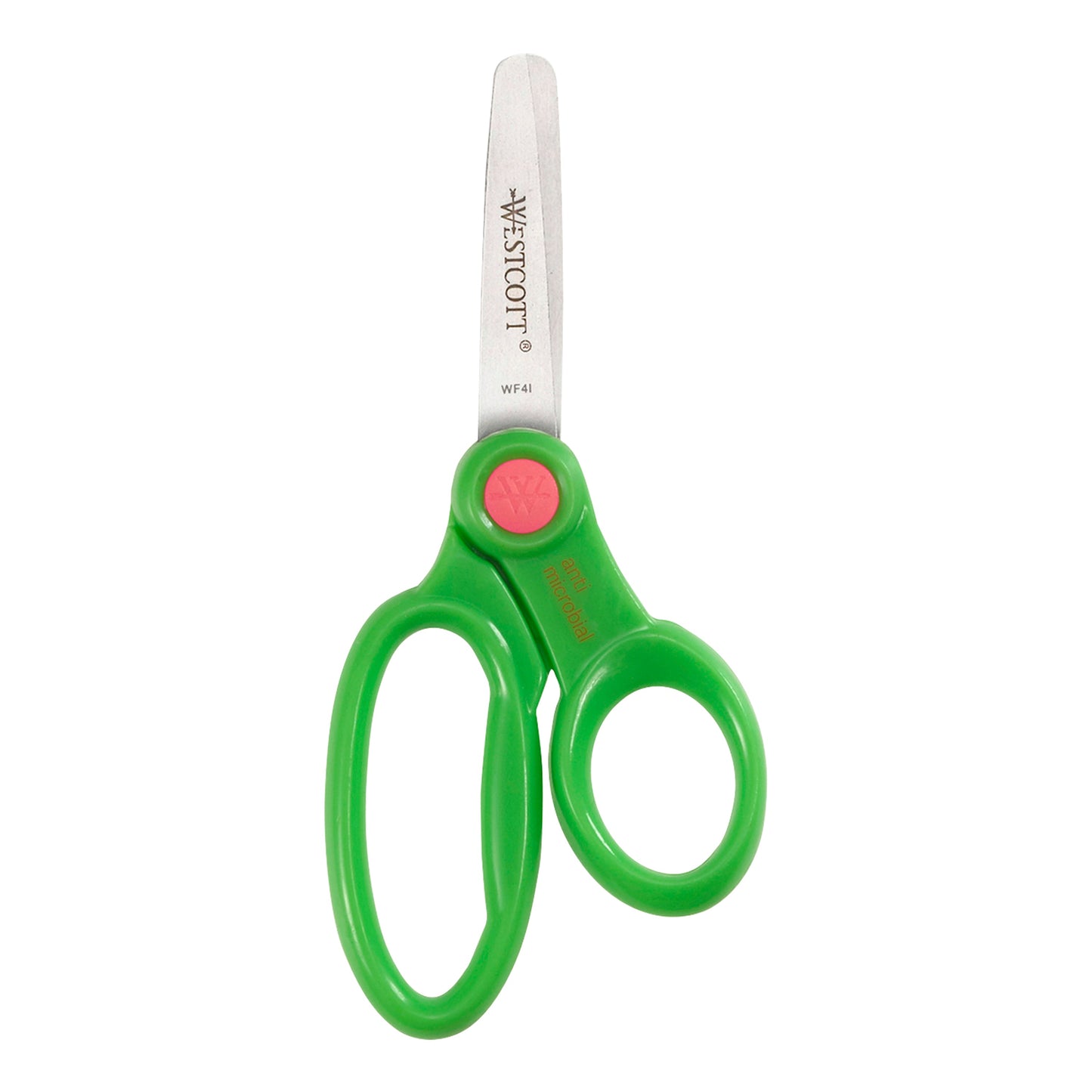 Westcott School Scissor Caddy and Kids Scissors With Anti-microbial Protection 24 Scissors and 1 Caddy 5-Inch Blunt