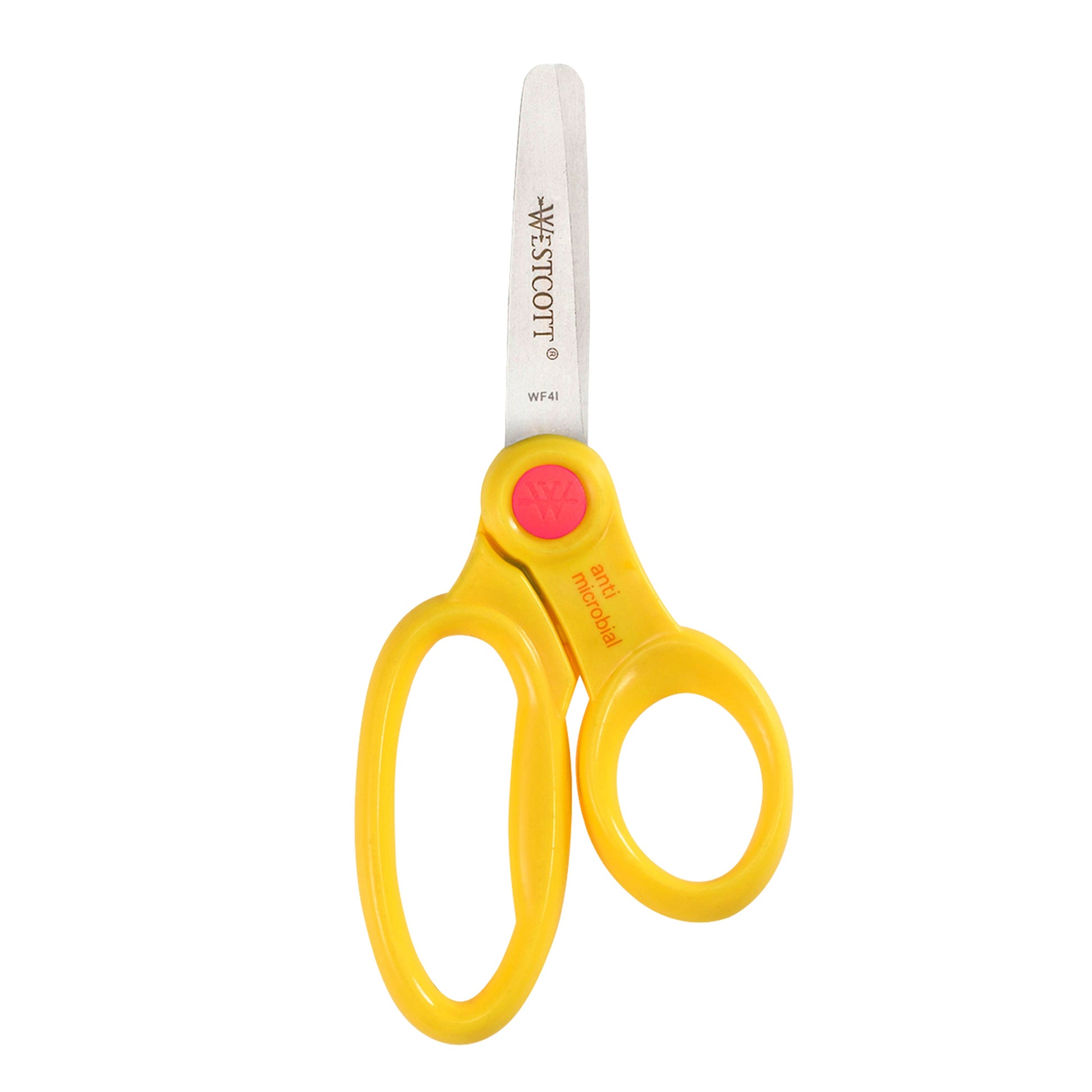 Westcott School Scissor Caddy and Kids Scissors With Anti-microbial Protection 24 Scissors and 1 Caddy 5-Inch Blunt