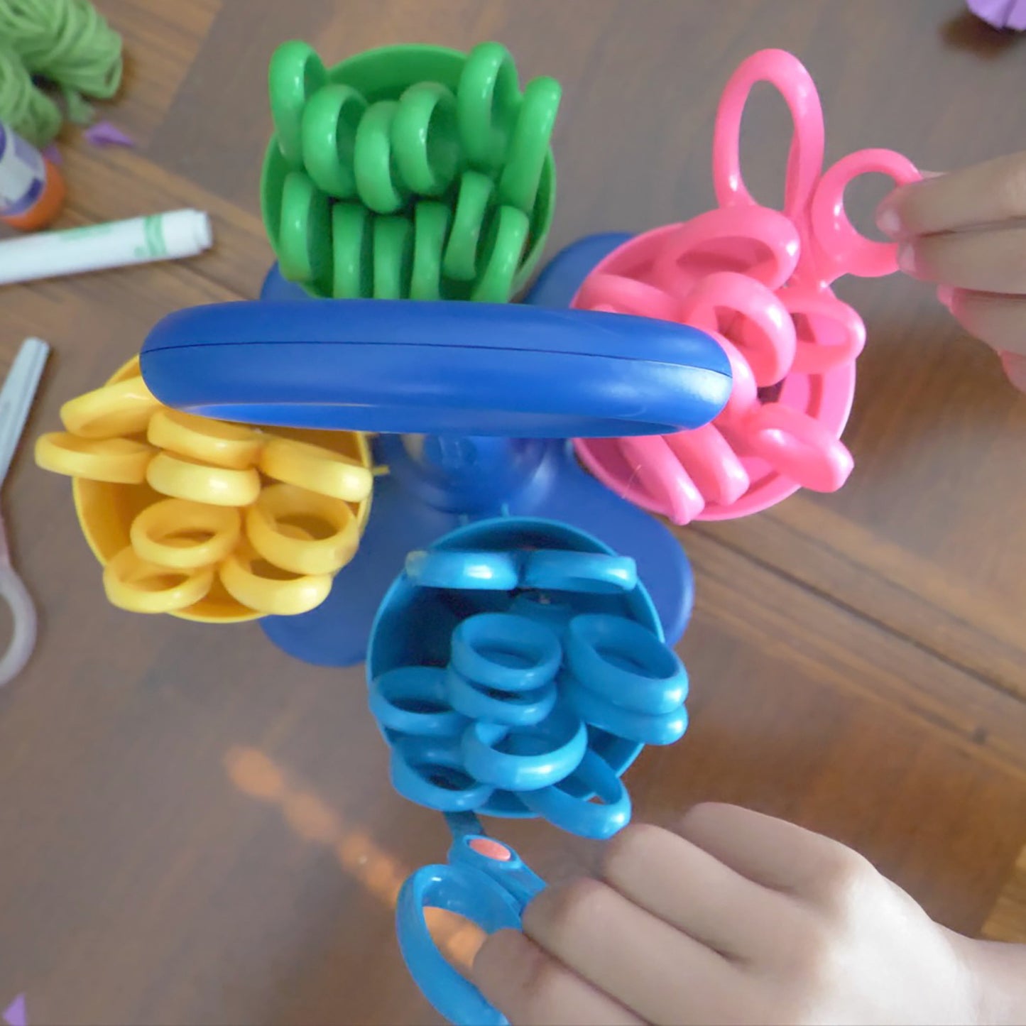 Westcott School Scissor Caddy with 24 Pointed 5’’ Kids Scissors Anti-Microbial Protection (14755) - World’s Favorite