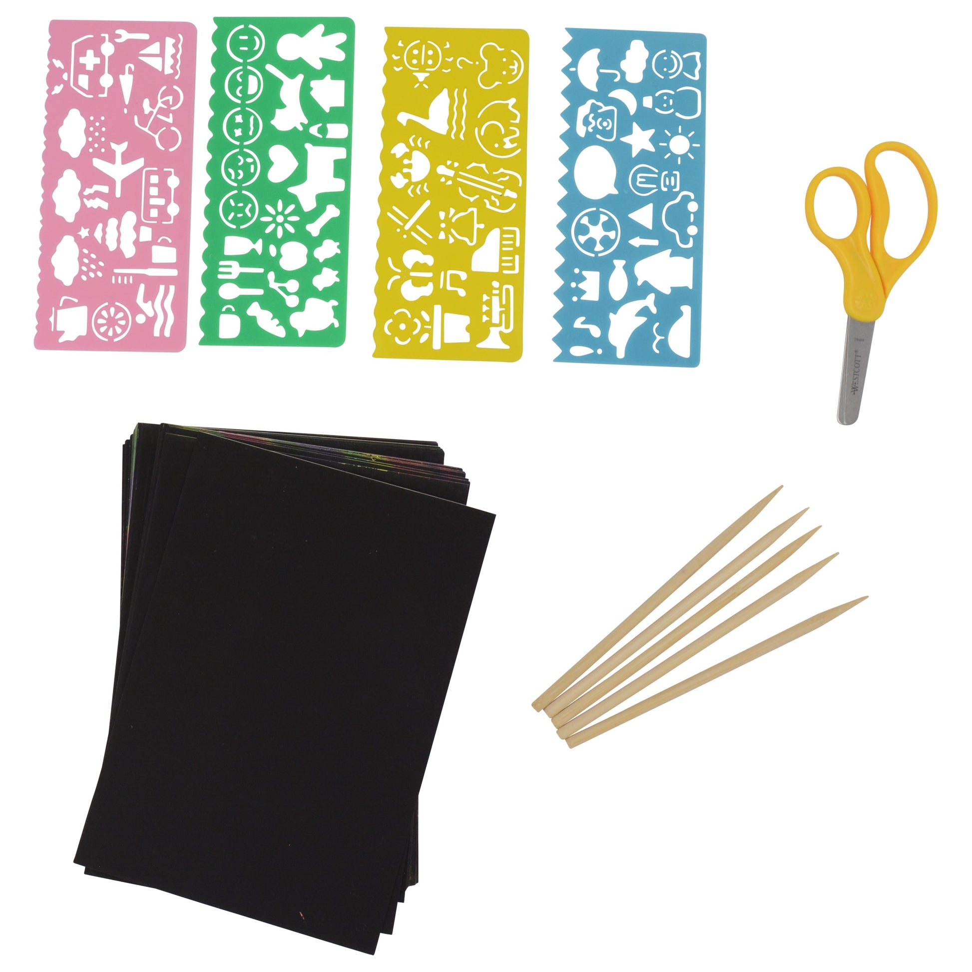 Westcott Scratch Paper Set for Kids 60 Pieces (00984-PARENT) - World’s Favorite Scissors