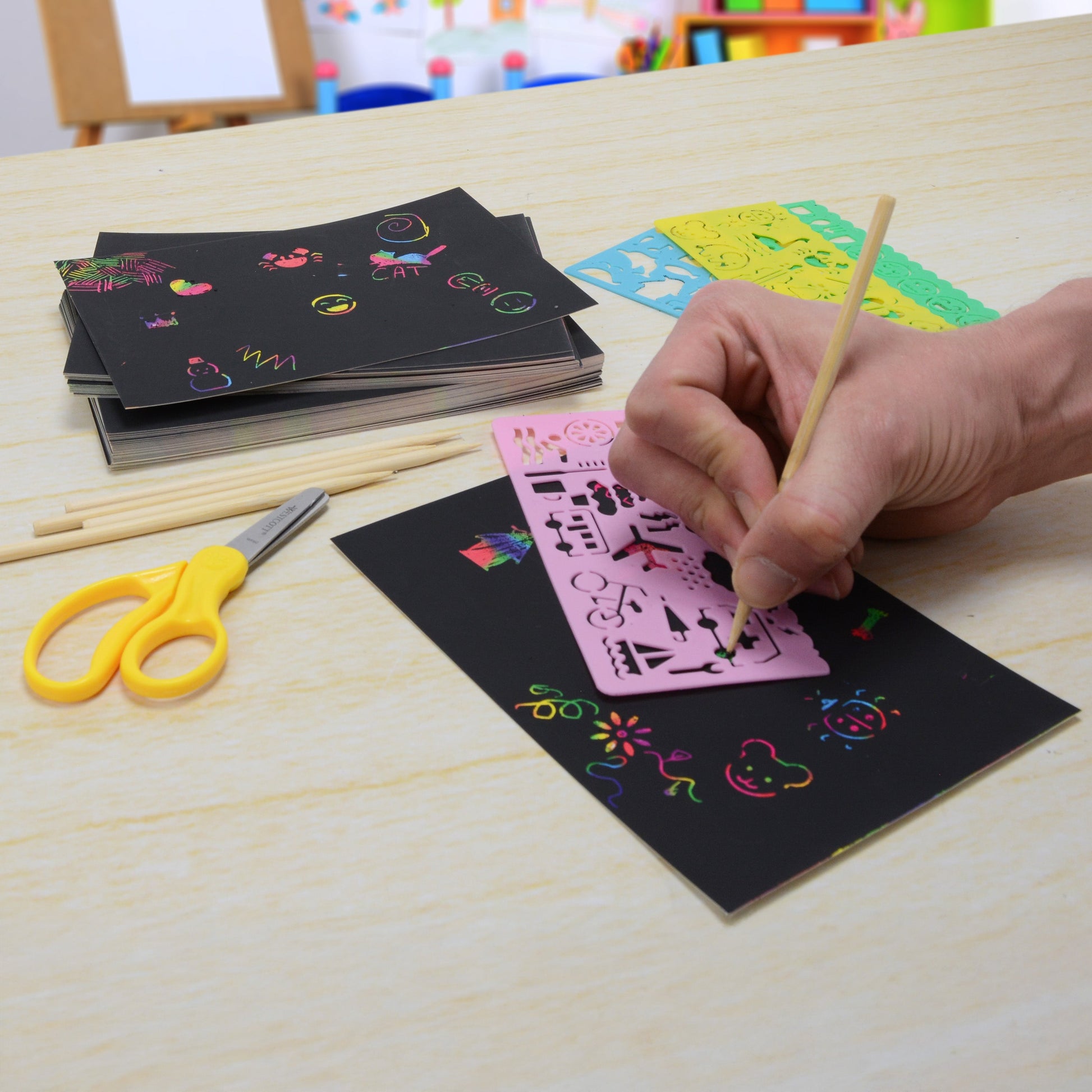 Westcott Scratch Paper Set for Kids 60 Pieces (00984-PARENT) - World’s Favorite Scissors