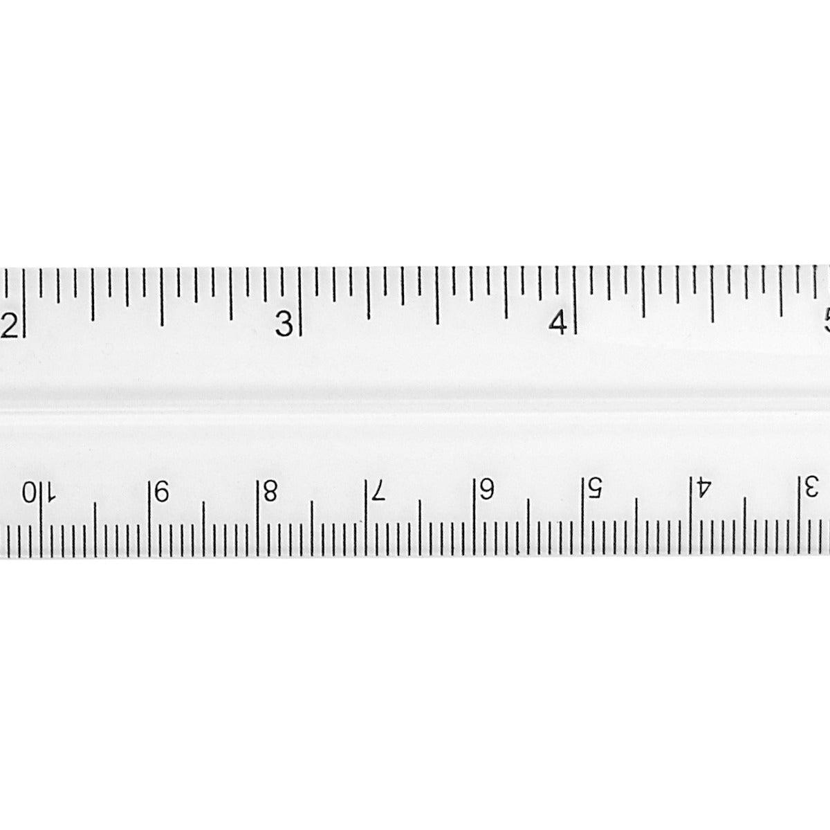 Westcott Shatterproof Plastic Ruler 6 Inches Transparent (45016)