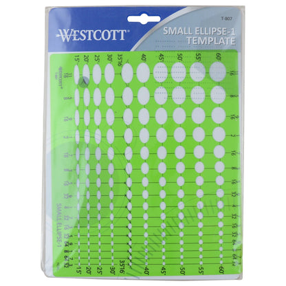 Westcott Small Ellipse Template #1 (T-807)