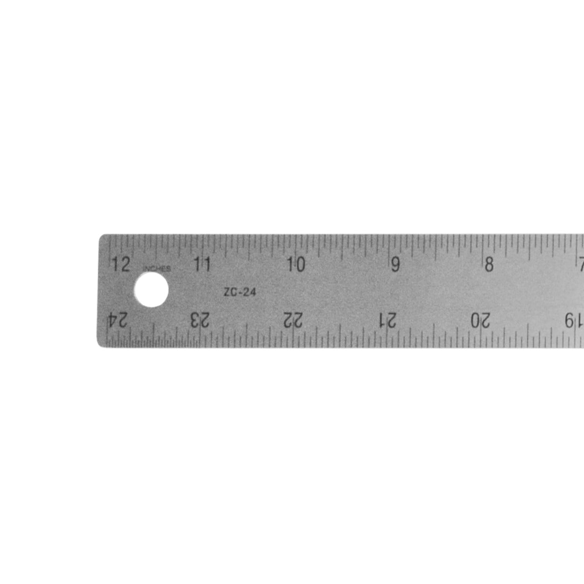 Westcott Stainless Steel Ruler, Zero Center, 24
