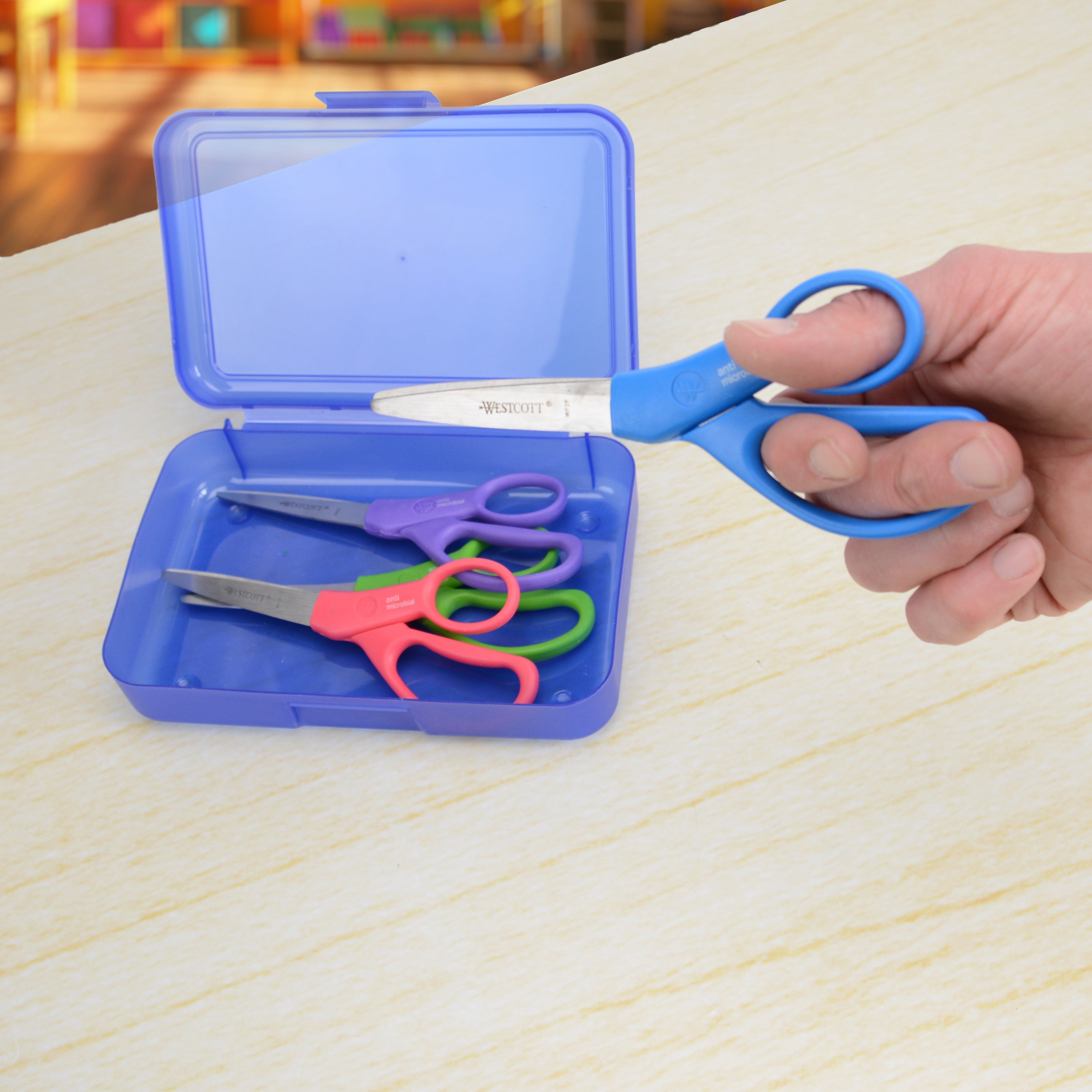 Westcott Student Scissors With Anti-microbial Protection, 7-Inch, Colo ...