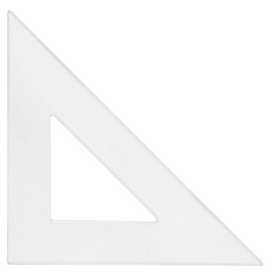 Westcott Styrene Triangle Ruler 8’’ 45/90 Degree Transparent (S450-8) - World’s Favorite Scissors