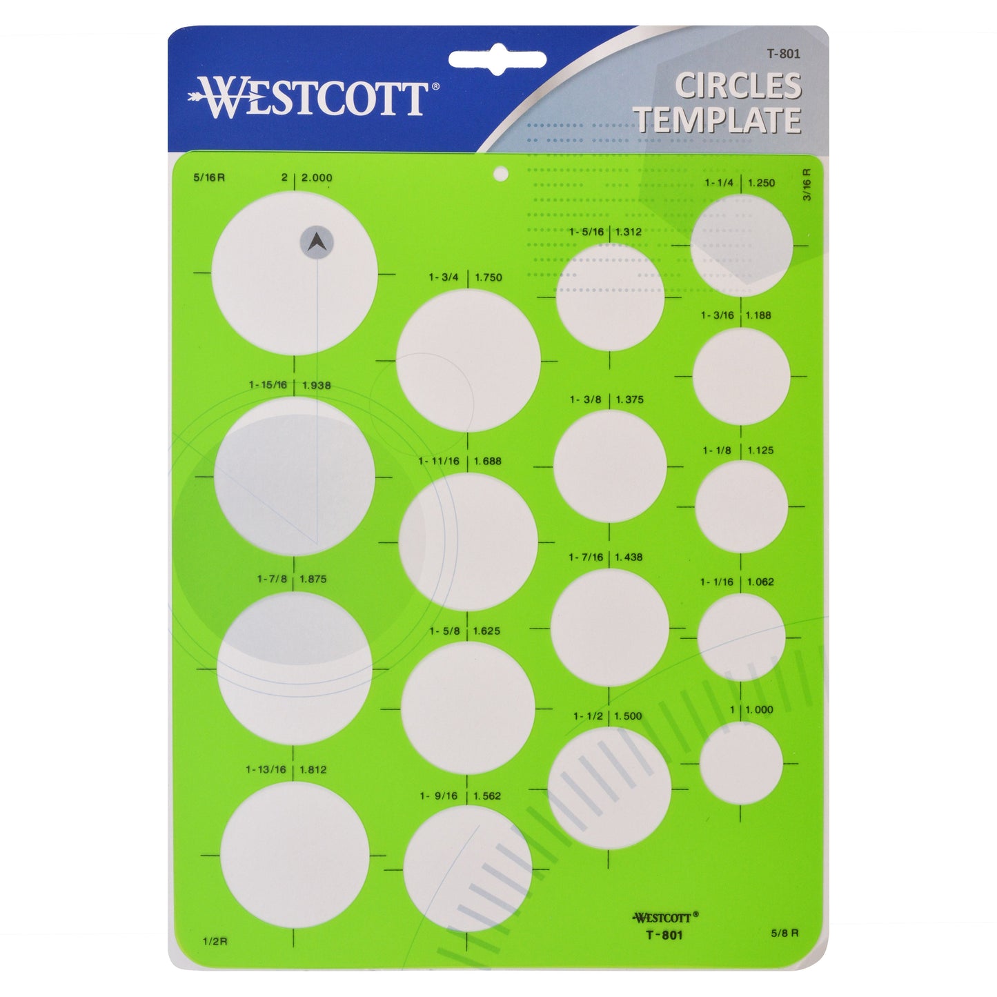 Westcott Technical Circles Drawing Template (T-801)